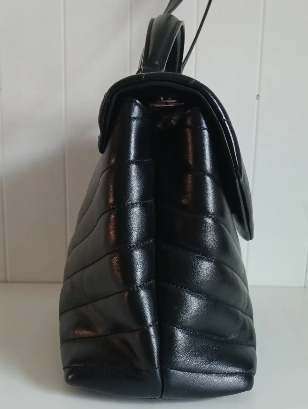YVES ST LAURENT LOULOU TOP HANDLE BAG MATELASSE